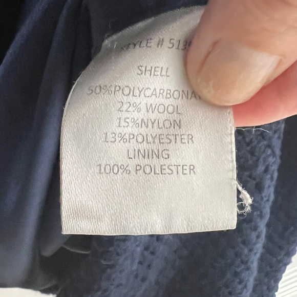 Anthropologie HUTCH Navy Elaina One Button Textured Mid Length Coat Size Large - Picture 13 of 16